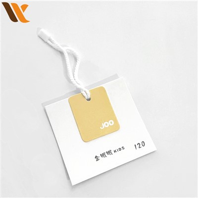Etiqueta quadrada personalizada de papel branco